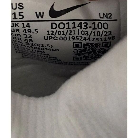 Nike Vapor Edge Pro 360 Detachable Football Cleats White DO1143-100 Sz 15 W - Picture 10 of 10